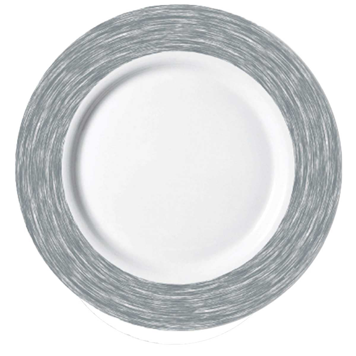 Teller flach, Ø 15,5cm, Hartglas-/ Opalgeschirr "Brush"