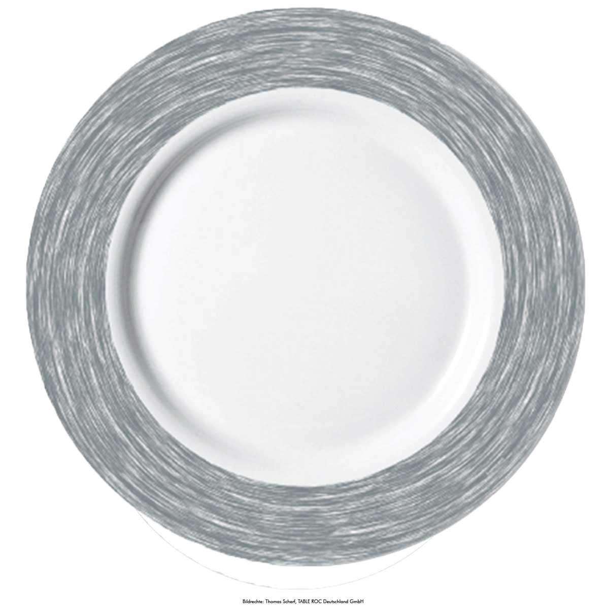 Teller flach Ø 23,5cm, Hartglas-/ Opalgeschirr "Brush"