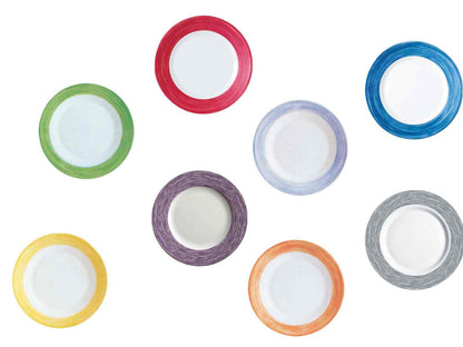 Teller flach groß, Ø 25,4 cm, Hartglas-/ Opalgeschirr "Brush"