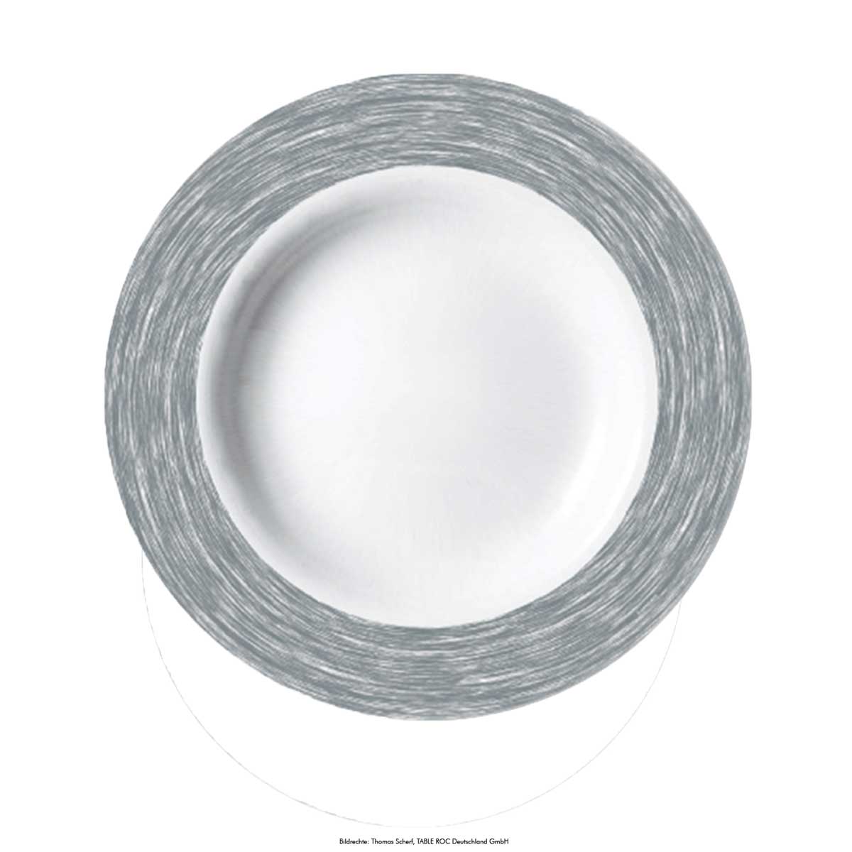Teller tief, Ø 22,5cm, Hartglas-/ Opalgeschirr "Brush"