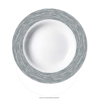 Teller tief, Ø 22,5cm, Hartglas-/ Opalgeschirr "Brush"