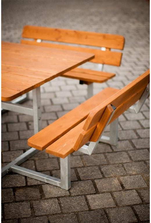 Bank & Tischkombination Quadrat