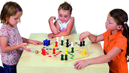 Ludo 6er & Mühle aus Holz