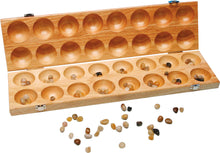 Hus Bao Kalaha aus Holz, Kalaha, Steinchenspiel Edelsteinspiel