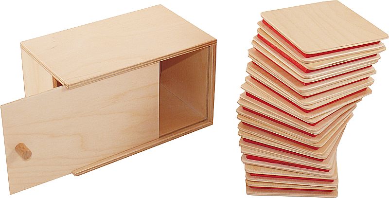 Positiv-Negativ Legespiel 24 tlg. (12 Paare) in Holzbox