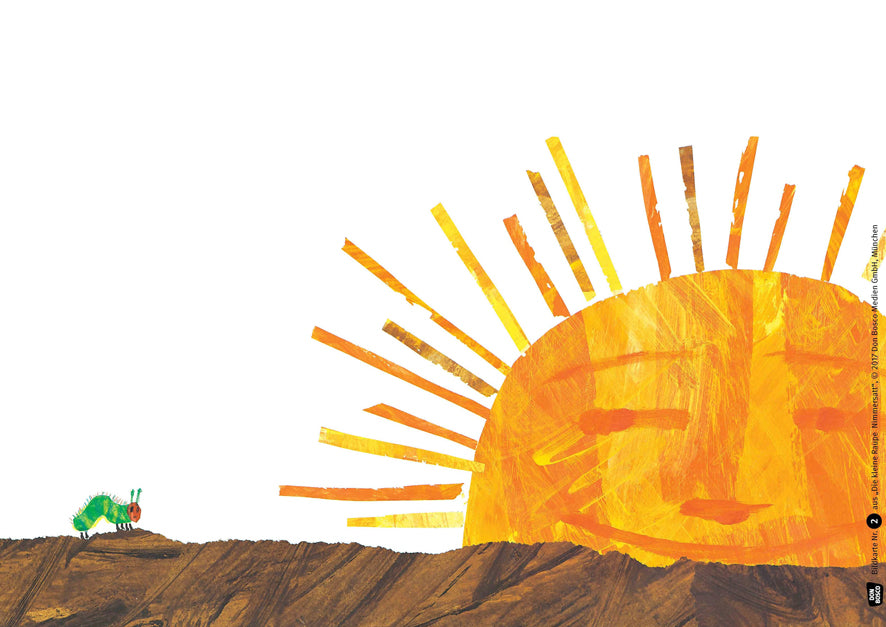 Kamishibai Bildfolge Die kleine Raupe Nimmersatt