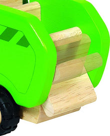 Camion poubelle, voiture en bois, mini, véhicule U3