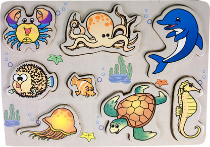Stempel- / Formenpuzzle - Meerestiere 8 Puzzle