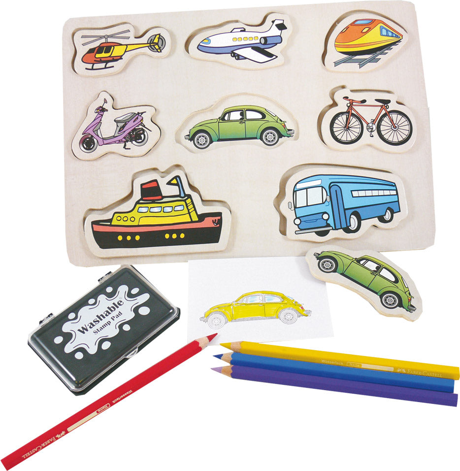 Stempel-Formenpuzzle 5tlg.