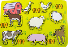 Stempel- / Formenpuzzle - Bauernhof 8 Gummistempel