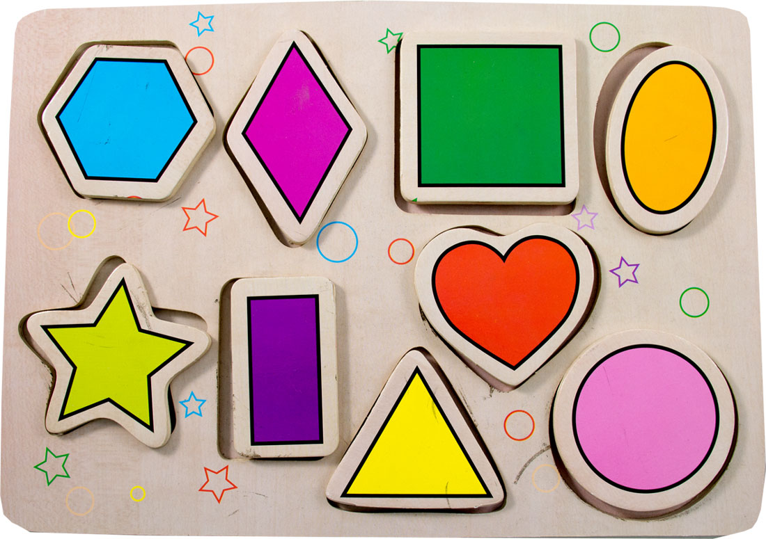 Stempel- / Formenpuzzle - Formen 9 Gummistempel