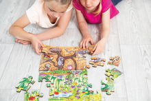 Bodenpuzzle Blumenwiese Holz 45 Teile