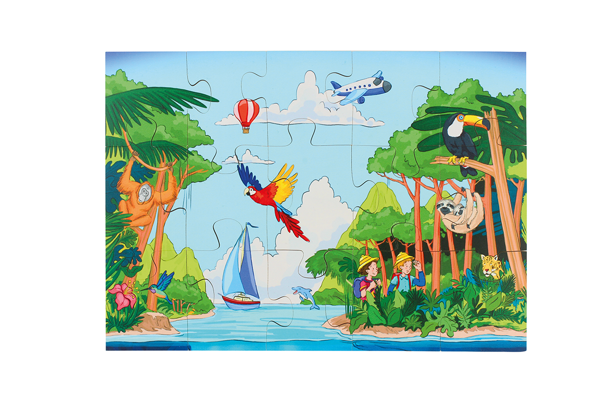 Bodenpuzzle Weltall Holz 45 Teile