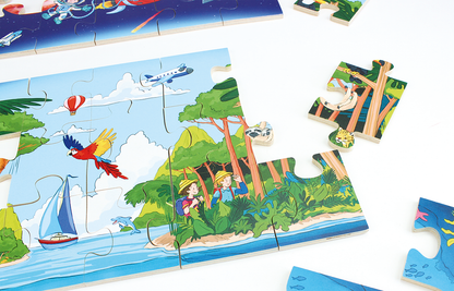 Bodenpuzzle Weltall Holz 45 Teile