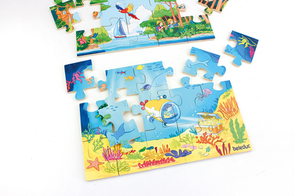 Bodenpuzzle Weltall Holz 45 Teile