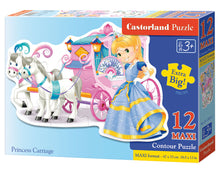 Castorland Puzzle Prinzessin Karton 12 Teile Größe 47 x 31 cm