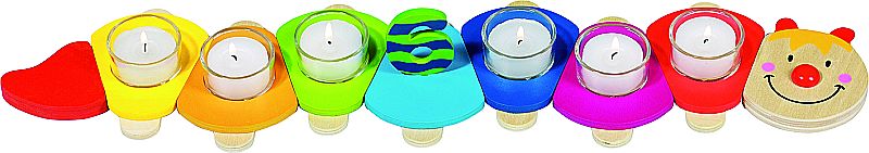 Geburtstagsraupe 24tlg. Teelichteinsätzen