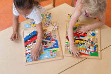 Holz Puzzle Transport 4er Set