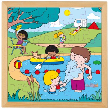 Jahreszeiten Puzzles 4er-Set