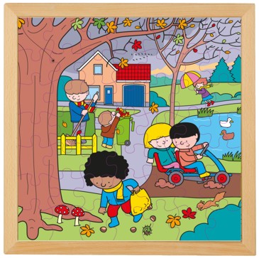 Jahreszeiten Puzzles 4er-Set