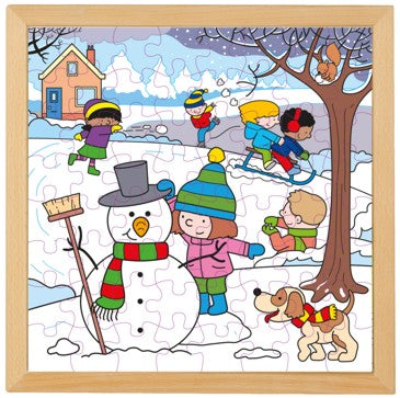 Jahreszeiten Puzzles 4er-Set