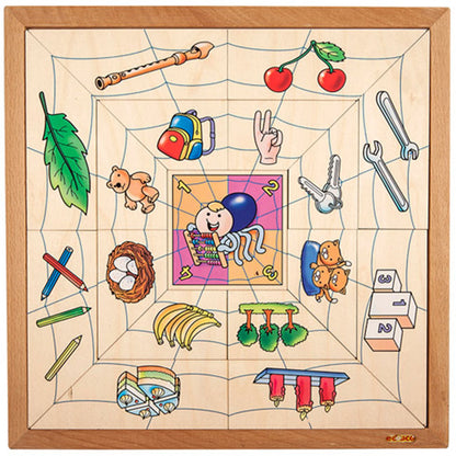Educo Holzpuzzle Spinnen Mengen, Puzzle, Spiderpuzzle