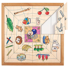 Educo Holzpuzzle Spinnen Mengen, Puzzle, Spiderpuzzle