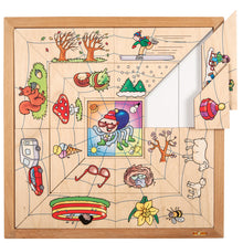 Educo Holzpuzzle Spinnen Jahreszeiten, Puzzle