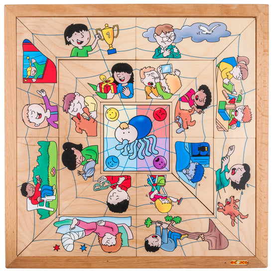 Educo Holzpuzzle Spinnen Emotionen, Puzzle