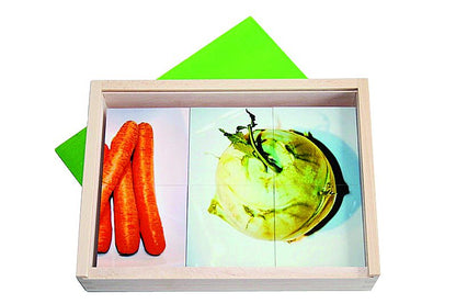 Holzpuzzle Gemüse 9er, Puzzle