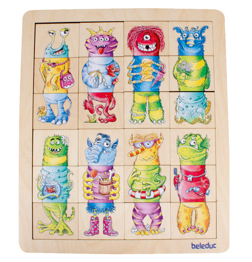 Kinder Puzzle Match & Mix Monster 24tlg.