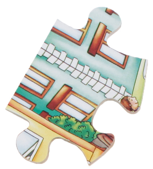 Kinder Rahmen Puzzle Marktplatz 24tlg.