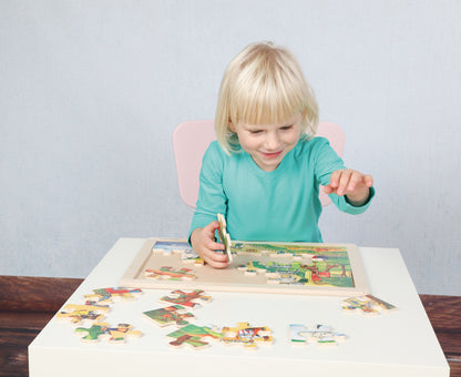 Kinder Rahmen Puzzle Tierpark 24tlg.