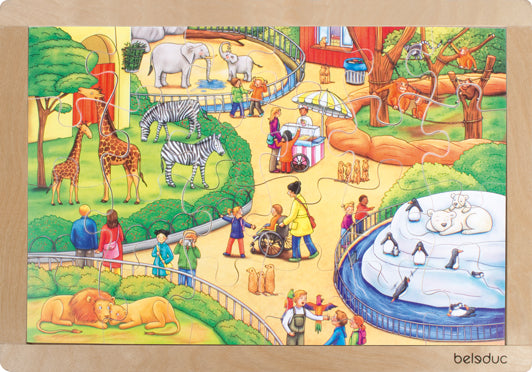 Kinder Rahmen Puzzle Tierpark 24tlg.