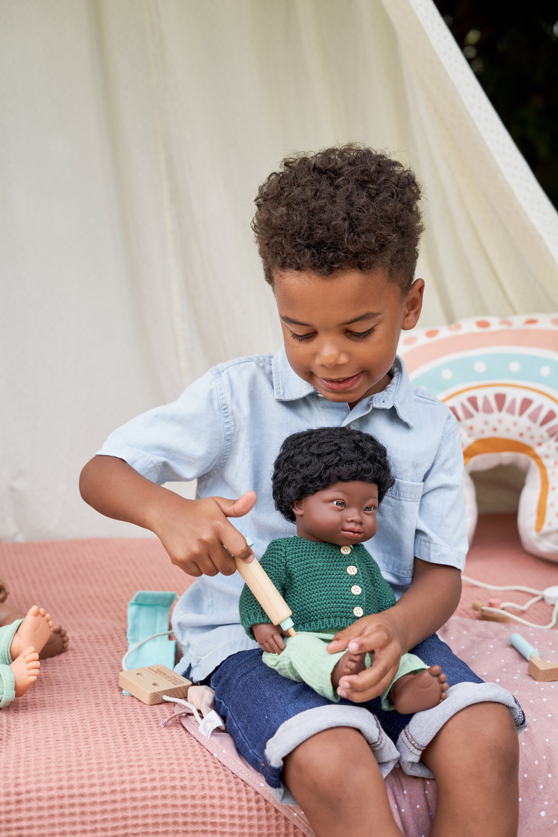 Arzt-Doktorset für Puppen aus Holz