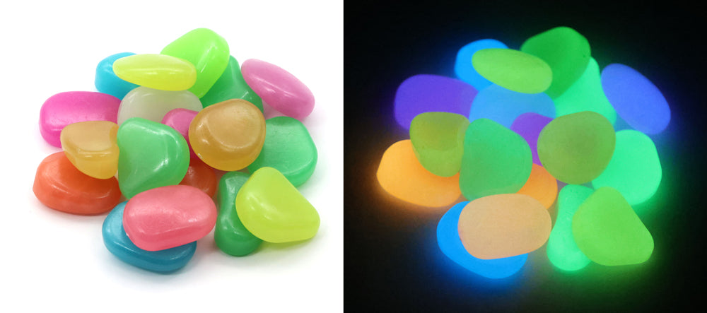 Leuchtsteine groß, 15tlg.