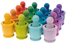 Regenbogen Figuren mit Farbbecher 32tlg.