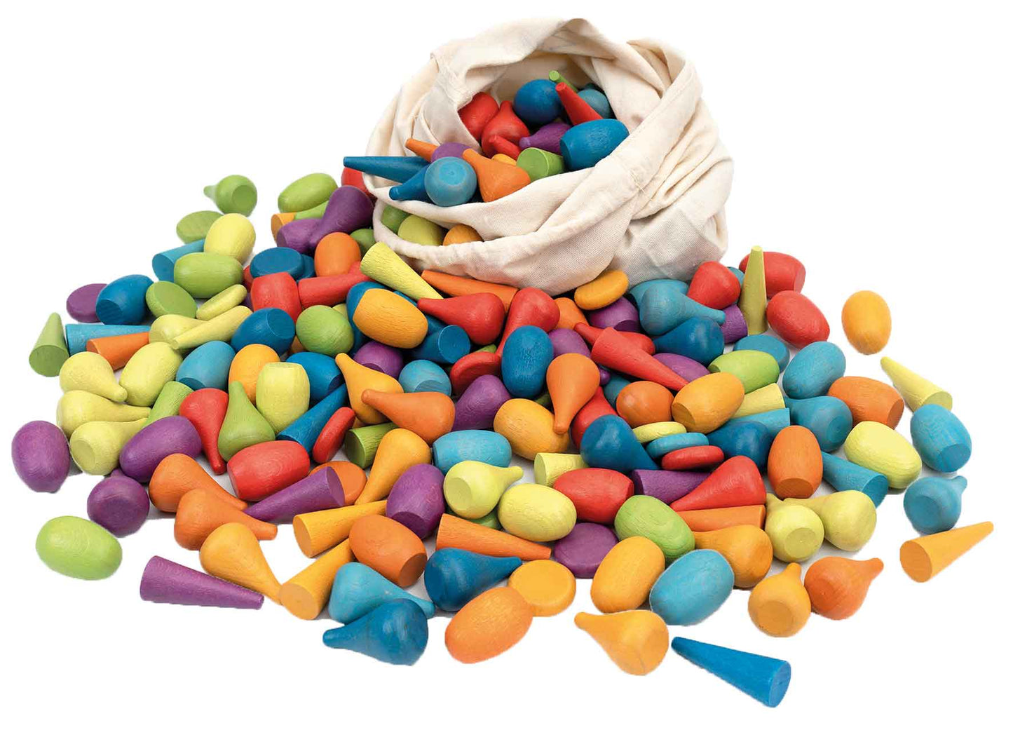 Regenbogen Holzformen Mix 256tlg.