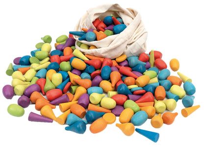 Regenbogen Holzformen Mix 256tlg.