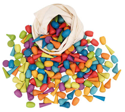 Regenbogen Holzformen Mix 256tlg.