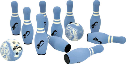 Jeu de bowling en cône souple bleu