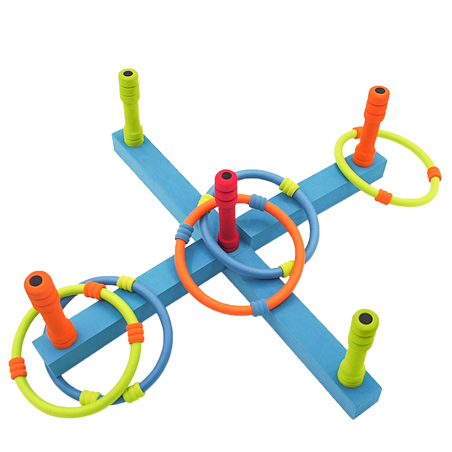 Ringwurfspiel aus EVA mit 6 Ringen