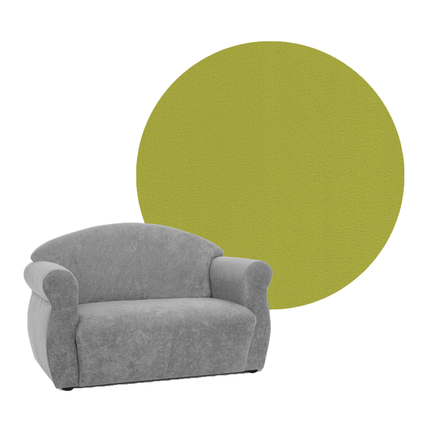 OLDSTYLE Sofa 2 Sitzer Kunstleder SH 42 cm