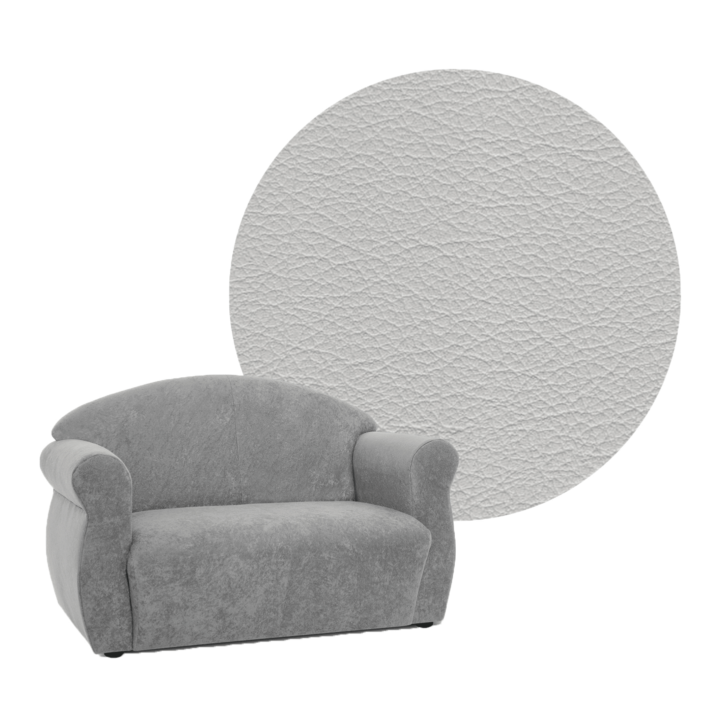 OLDSTYLE Sofa 2 Sitzer Kunstleder SH 42 cm