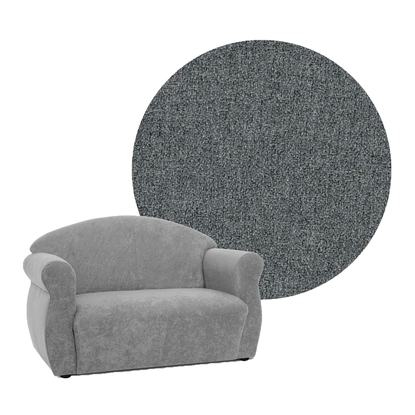 OLDSTYLE Sofa 2 Sitzer Webstoff B1 SH 42 cm