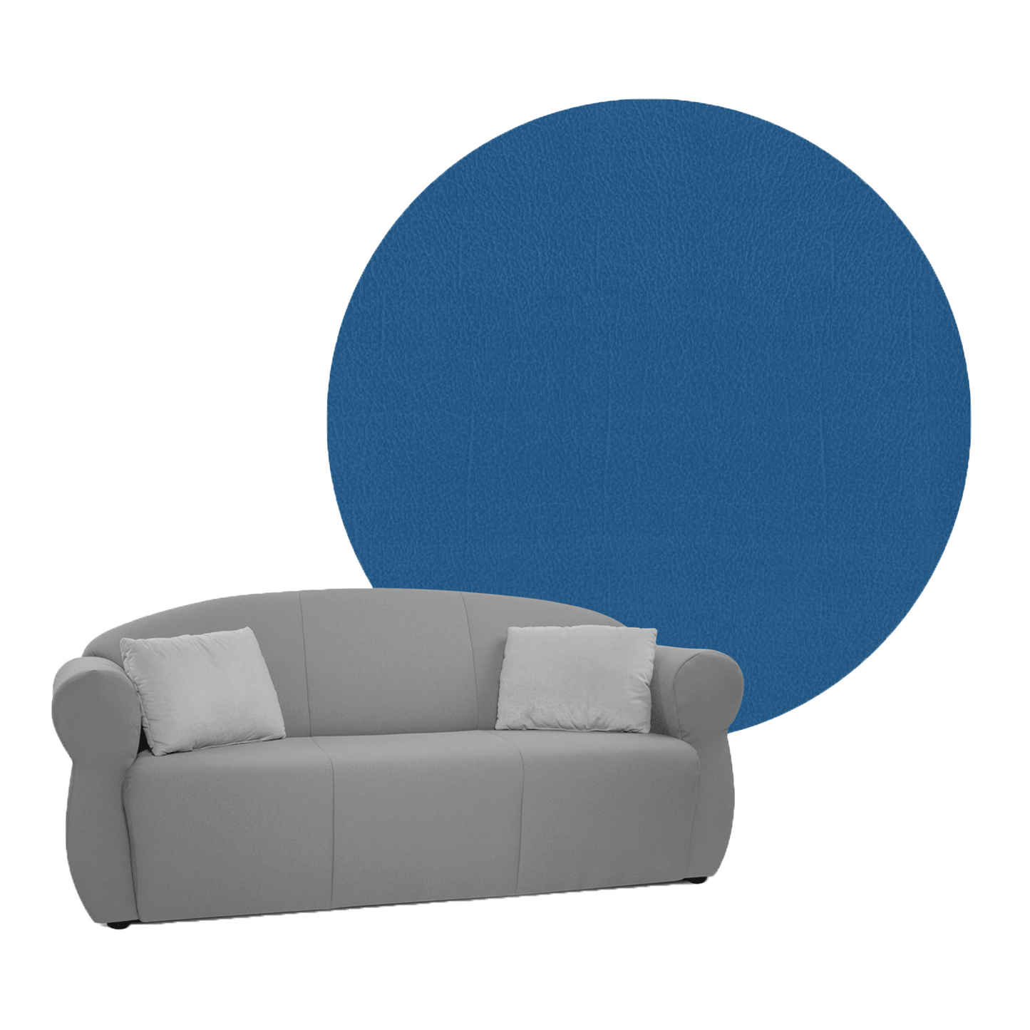 OLDSTYLE Sofa 3 Sitzer Kunstleder SH 42 cm