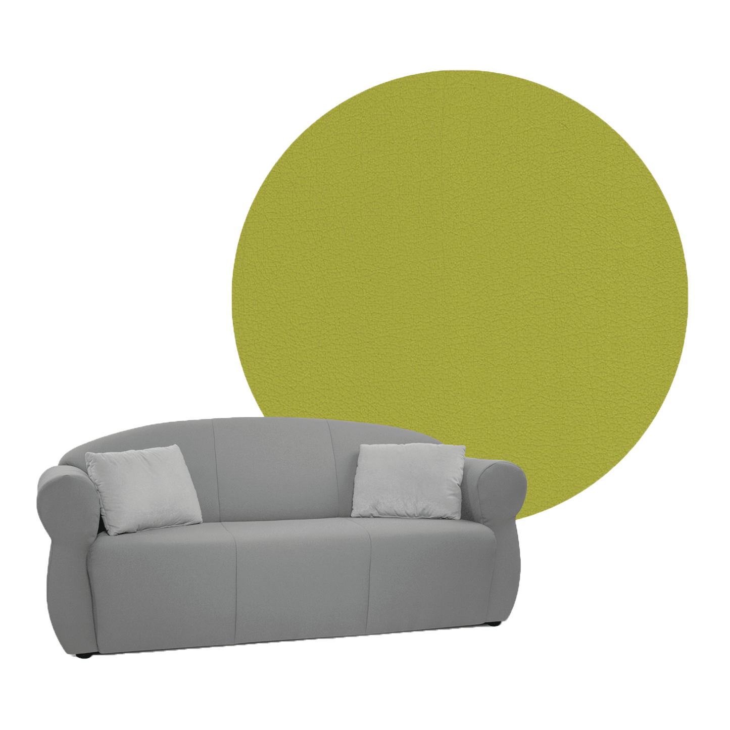 OLDSTYLE Sofa 3 Sitzer Kunstleder SH 42 cm