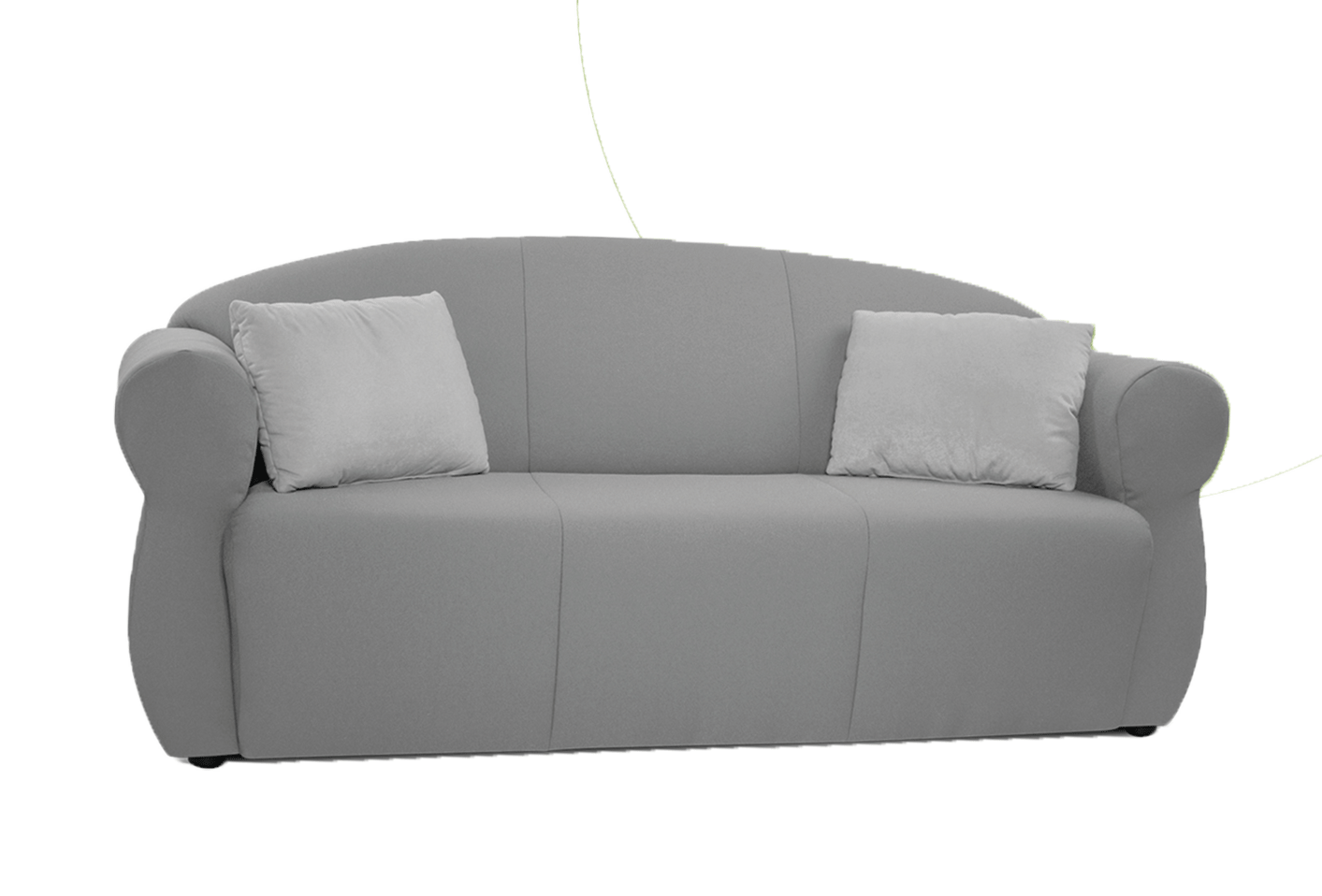 OLDSTYLE Sofa 3 Seater Microfiber SH 32 cm