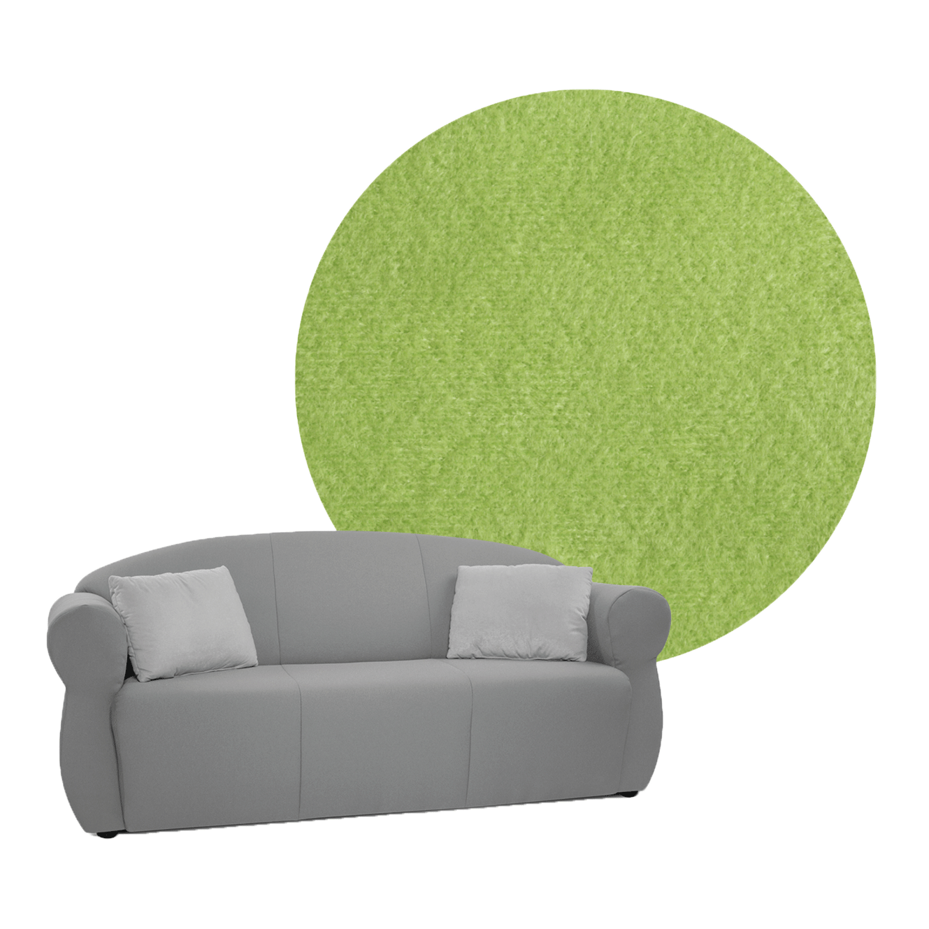 OLDSTYLE Sofa 3 Seater Microfiber SH 32 cm