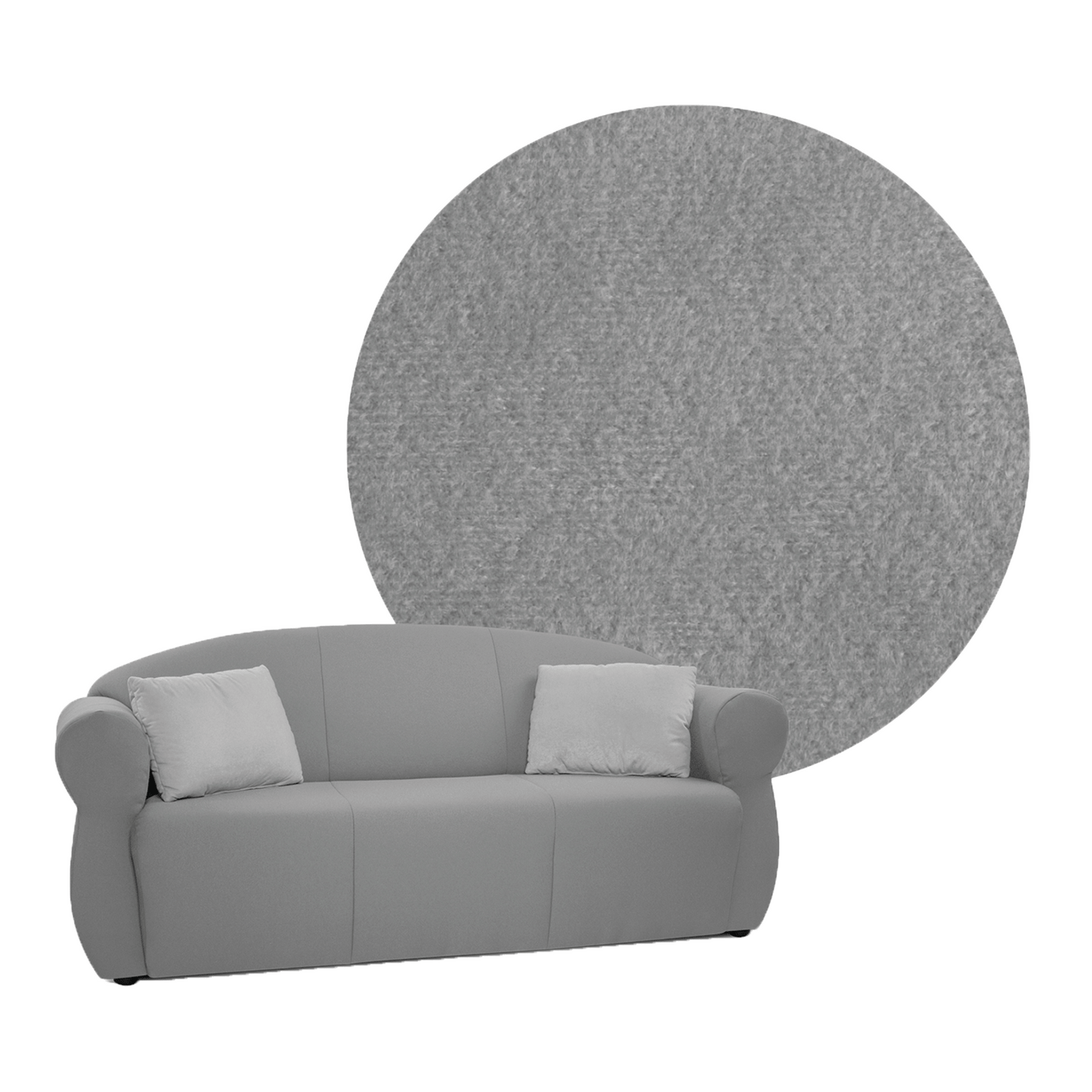 OLDSTYLE Sofa 3 Sitzer Microfaser SH 42 cm